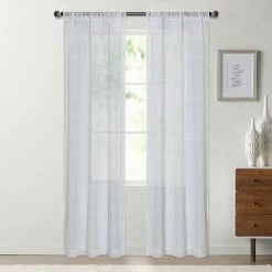 Sonoma Goods For Life® Window Pane Sheer 2-pack Window Curtain Set