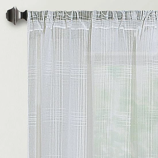 Sonoma Goods For Life® Window Pane Sheer 2-pack Window Curtain Set 4 Sonoma Goods For Life® Window Pane Sheer 2-pack Window Curtain Set - Image 2