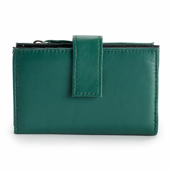 Sonoma Goods For Life® Lambskin Leather RFID-Blocking Indexer Wallet Mallard Green 3 Sonoma Goods For Life® Lambskin Leather RFID-Blocking Indexer Wallet Mallard Green