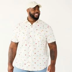 Big & Tall Sonoma Goods For Life® Button-Down Shirt Western Cream -Sonoma Goods For Life shop unnamed file 11025