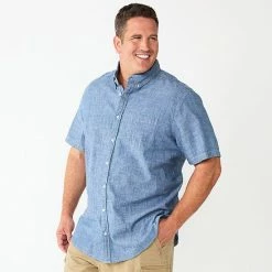 Big & Tall Sonoma Goods For Life® Button-Down Shirt Western Cream -Sonoma Goods For Life shop unnamed file 11027