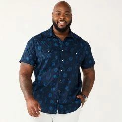 Big & Tall Sonoma Goods For Life® Button-Down Shirt Western Cream -Sonoma Goods For Life shop unnamed file 11028