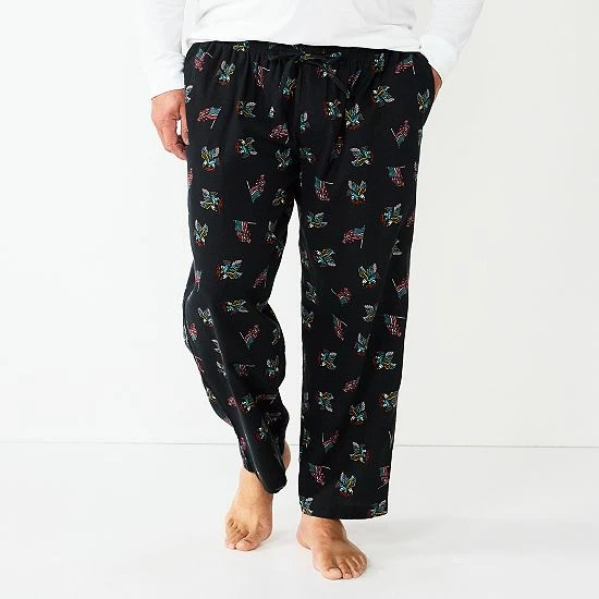 Big & Tall Sonoma Goods For Life® Flannel Pajama Pants Olive Plaid 21 Big & Tall Sonoma Goods For Life® Flannel Pajama Pants Olive Plaid - Image 19