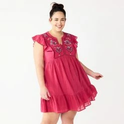 Plus Size Sonoma Goods For Life® Embroidered Flounce-Hem Dress White 7 Plus Size Sonoma Goods For Life® Embroidered Flounce-Hem Dress White -Sonoma Goods For Life shop unnamed file 11040