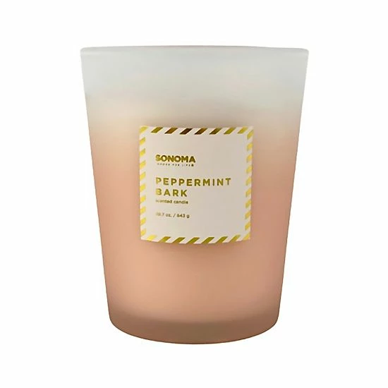 Sonoma Goods For Life® Peppermint Bark 30-oz. Candle Jar 3 Sonoma Goods For Life® Peppermint Bark 30-oz. Candle Jar