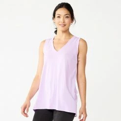 Women's Sonoma Goods For Life® Relaxed V-Neck Tank Olive