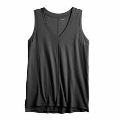 Women's Sonoma Goods For Life® Relaxed V-Neck Tank Olive -Sonoma Goods For Life shop unnamed file 11124