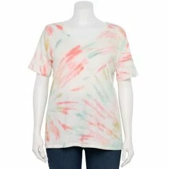 Petite Plus Size Sonoma Goods For Life® Everyday V-Neck Tee Coral Heart -Sonoma Goods For Life shop unnamed file 11141