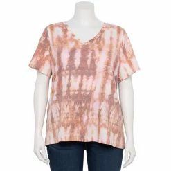 Petite Plus Size Sonoma Goods For Life® Everyday V-Neck Tee Coral Heart -Sonoma Goods For Life shop unnamed file 11142
