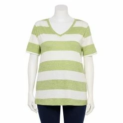 Petite Plus Size Sonoma Goods For Life® Everyday V-Neck Tee Coral Heart -Sonoma Goods For Life shop unnamed file 11143