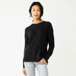 Women's Sonoma Goods For Life® Diamond Stitch Pullover Sweater Plum -Sonoma Goods For Life shop unnamed file 112