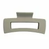 Sonoma Goods For Life® Matte Gray Rubber Coated Rectangular Claw Clip