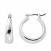 Sonoma Goods For Life® Silver Tone Wide Hoop Earrings -Sonoma Goods For Life shop unnamed file 11243