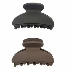 Sonoma Goods For Life® Black & Brown Medium Matte Claw Clip 2-piece Set