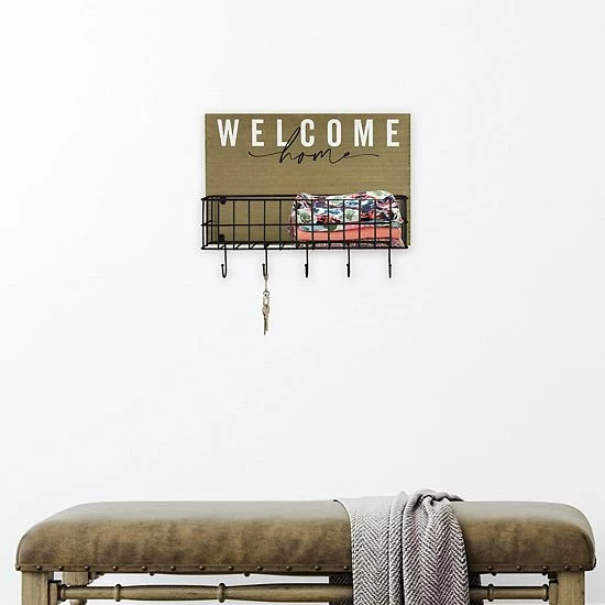 Sonoma Goods For Life® Welcome Home 5-Hook Wall Decor 4 Sonoma Goods For Life® Welcome Home 5-Hook Wall Decor - Image 2