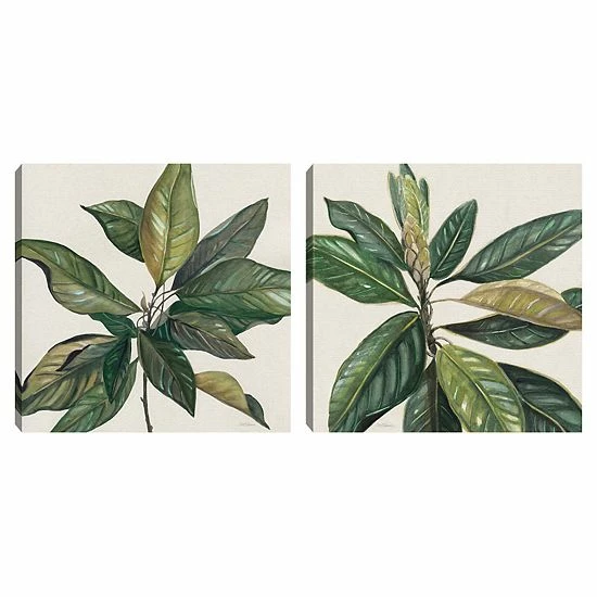 Sonoma Goods For Life® Magnolia Leaves I & II Canvas Wall Art 2-piece Set 3 Sonoma Goods For Life® Magnolia Leaves I & II Canvas Wall Art 2-piece Set