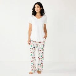 Women's Sonoma Goods For Life® Cozy Pajama Pants Gray Zebra