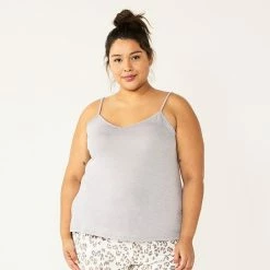 Plus Size Sonoma Goods For Life® Truly Soft Pajama Cami Iconic Grey -Sonoma Goods For Life shop unnamed file 11446