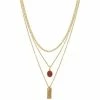 Sonoma Goods For Life® Gold Tone 3-Row Matte Enamel & Metal Multi-Strand Pendant Necklace -Sonoma Goods For Life shop unnamed file 11465