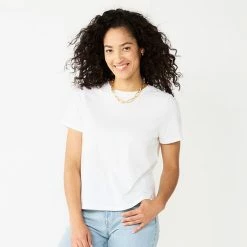 Women's Sonoma Goods For Life® Relaxed Short Sleeve Tee White -Sonoma Goods For Life shop unnamed file 11501