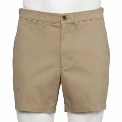 Men's Sonoma Goods For Life® Flexwear 5-inch Flat-Front Shorts Olive