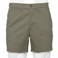 Men's Sonoma Goods For Life® Flexwear 5-inch Flat-Front Shorts Olive -Sonoma Goods For Life shop unnamed file 11591