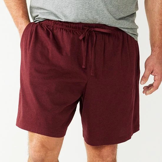 Big & Tall Sonoma Goods For Life® Knit Sleep Shorts Black 7 Big & Tall Sonoma Goods For Life® Knit Sleep Shorts Black - Image 5