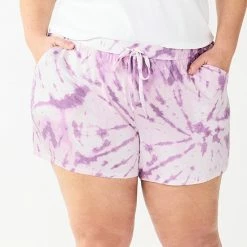 Plus Size Sonoma Goods For Life® Truly Soft Pajama Shorts Turq Leaves -Sonoma Goods For Life shop unnamed file 11729