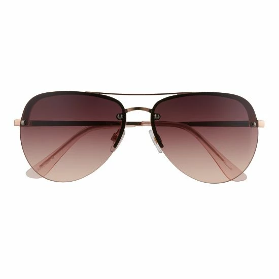 Women's Sonoma Goods For Life® 60mm Metal Rimless Aviator Sunglasses 4 Women's Sonoma Goods For Life® 60mm Metal Rimless Aviator Sunglasses - Image 2