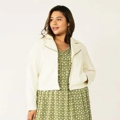 Plus Size Sonoma Goods For Life® X Lauren Lane Denim Jacket White Wash 7 Plus Size Sonoma Goods For Life® X Lauren Lane Denim Jacket White Wash -Sonoma Goods For Life shop unnamed file 11809