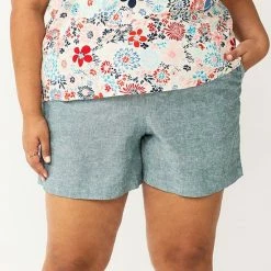 Plus Size Sonoma Goods For Life® Easy Pull-On Shorts Nostalgic Green 12 Plus Size Sonoma Goods For Life® Easy Pull-On Shorts Nostalgic Green -Sonoma Goods For Life shop unnamed file 11837