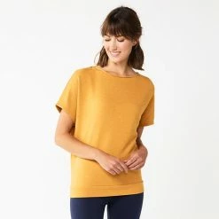 Women's Sonoma Goods For Life® Solid Back-Tie Top Gold -Sonoma Goods For Life shop unnamed file 11844