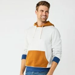 Men's Sonoma Goods For Life® Colorblock Hoodie Gray Pink Block -Sonoma Goods For Life shop unnamed file 1191