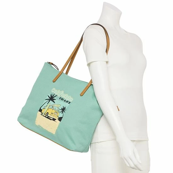 Sonoma Goods For Life® California Canvas Tote Bag California Bus 6 Sonoma Goods For Life® California Canvas Tote Bag California Bus - Image 4