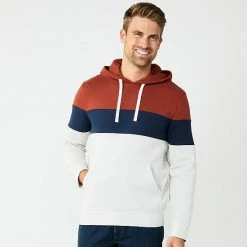 Men's Sonoma Goods For Life® Colorblock Hoodie Gray Pink Block -Sonoma Goods For Life shop unnamed file 1193