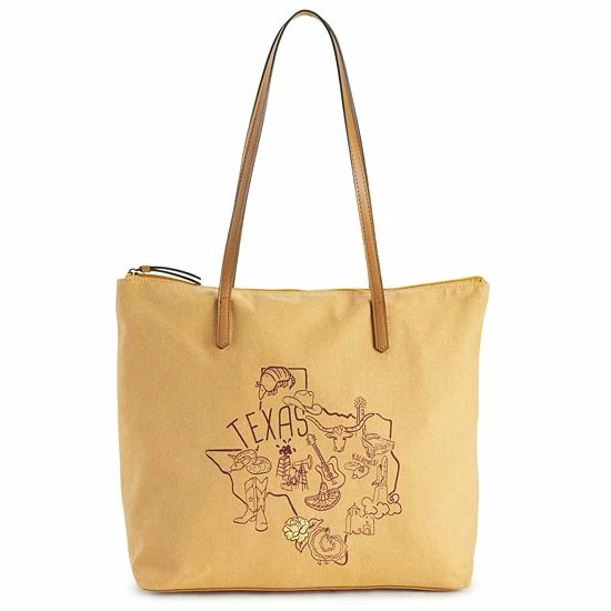 Sonoma Goods For Life® Texas Canvas Tote Bag Texas Flowers 7 Sonoma Goods For Life® Texas Canvas Tote Bag Texas Flowers - Image 5