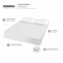 Sonoma Goods For Life® The Easy Care 525 Thread Count Sheet Set Or Pillowcases White -Sonoma Goods For Life shop unnamed file 12