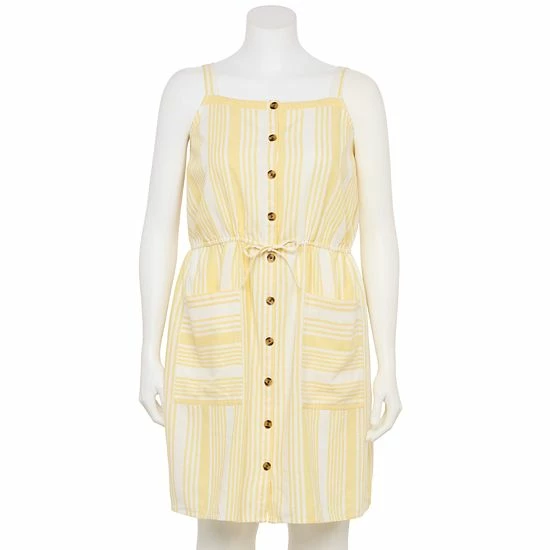 Plus Size Sonoma Goods For Life® Linen-Blend Tank Dress Peach Embroidery 6 Plus Size Sonoma Goods For Life® Linen-Blend Tank Dress Peach Embroidery - Image 4