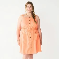 Plus Size Sonoma Goods For Life® Linen-Blend Tank Dress Peach Embroidery 11 Plus Size Sonoma Goods For Life® Linen-Blend Tank Dress Peach Embroidery -Sonoma Goods For Life shop unnamed file 12073