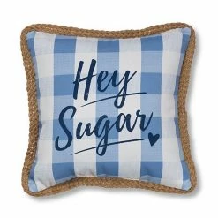 Sonoma Goods For Life® Gingham Hey Sugar Indoor Outdoor Throw Pillow