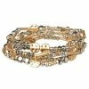 Sonoma Goods For Life® Jet Tone & Gold Tone Beaded Stretch Bracelet Set