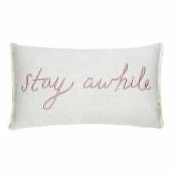Sonoma Goods For Life® Ivory Stay Awhile Pillow 12x20