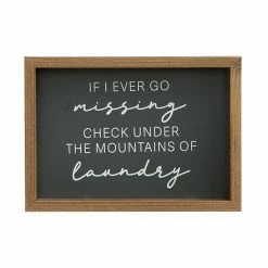 Sonoma Goods For Life® Mountains Of Laundry Caption Art Box