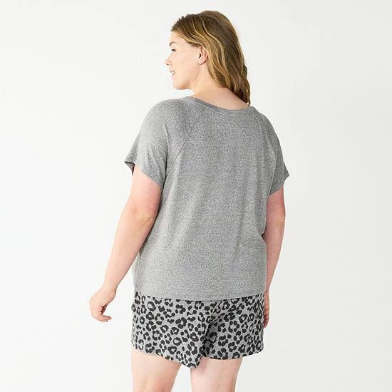 Plus Size Sonoma Goods For Life® Essential Pajama Shorts Purple Dye 4 Plus Size Sonoma Goods For Life® Essential Pajama Shorts Purple Dye - Image 2