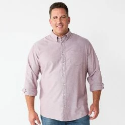 Big & Tall Sonoma Goods For Life® Perfect Length Button-Down Shirt Diamond Navy 30 Big & Tall Sonoma Goods For Life® Perfect Length Button-Down Shirt Diamond Navy -Sonoma Goods For Life shop unnamed file 1215