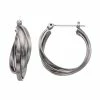 Sonoma Goods For Life™ Textured Crisscross Multi Hoop Earrings
