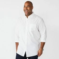 Big & Tall Sonoma Goods For Life® Perfect Length Button-Down Shirt Diamond Navy 32 Big & Tall Sonoma Goods For Life® Perfect Length Button-Down Shirt Diamond Navy -Sonoma Goods For Life shop unnamed file 1217