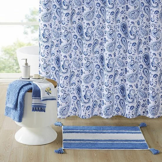 Sonoma Goods For Life® Ryley Paisley Print Shower Curtain 4 Sonoma Goods For Life® Ryley Paisley Print Shower Curtain - Image 2