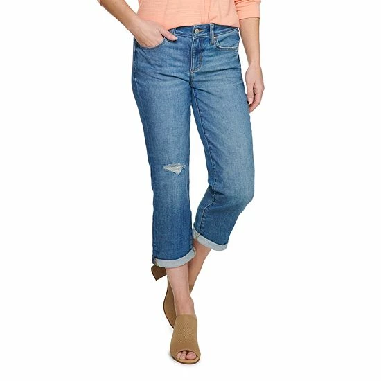 Petite Sonoma Goods For Life® Cuffed Capri Jeans Eastin 4 Petite Sonoma Goods For Life® Cuffed Capri Jeans Eastin - Image 2