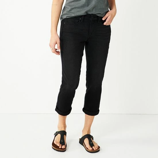Petite Sonoma Goods For Life® Cuffed Capri Jeans Eastin 5 Petite Sonoma Goods For Life® Cuffed Capri Jeans Eastin - Image 3